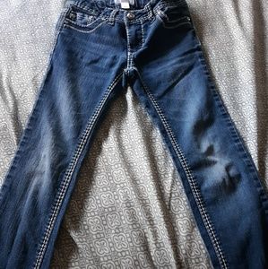 Girls blue jeans size 7